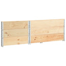 højbed 3 stk. 80x120 cm massivt fyrretræ