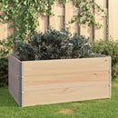 højbed 3 stk. 80x120 cm massivt fyrretræ