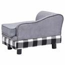 hundesofa 57x34x36 cm plys grå