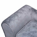 hundesofa 57x34x36 cm plys grå