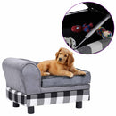 hundesofa 57x34x36 cm plys grå