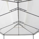 pavillon med gardiner 600x298x270 cm 180g/m² hvid