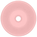 luksuriøs håndvask 40x15 cm rund keramisk mat pink