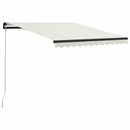 foldemarkise manuel betjening 300x250 cm cremefarvet
