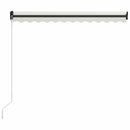 foldemarkise manuel betjening 300x250 cm cremefarvet