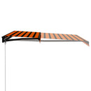 foldemarkise manuel betjening 300x250 cm orange og brun