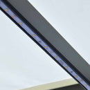 markise m. LED-lys 300x250 cm manuel betjening cremefarvet
