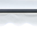 markise m. LED-lys 300x250 cm manuel betjening cremefarvet