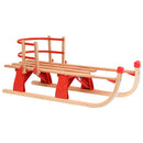 foldbar kælk med ryglæn 119 cm træ