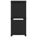 displayreol med 5 kubeformede rum 103x30x72,5 cm stof sort