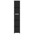reol med 15 rum 103x30x175,5 cm stof sort
