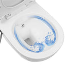 væghængt toilet uden kant og med skjult cisterne keramik hvid
