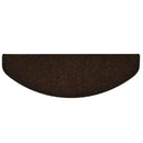 trappemåtter selvklæbende 15 stk. 65x21x4 cm brune halvrund store