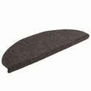 trappemåtter selvklæbende 15 stk. 65x21x4 cm antracit halvrund store