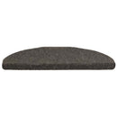 trappemåtter selvklæbende 15 stk. 65x21x4 cm antracit halvrund store