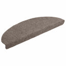 trappemåtter selvklæbende 15 stk. 65x21x4 cm beige halvrund store