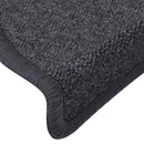 trappemåtter 15 stk. 65 x 24 x 4 cm mørkegrå og blå halvrunde store