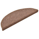 trappemåtter 15 stk. 56x17x3 cm brune halvrunde