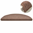 trappemåtter 15 stk. 56x17x3 cm brune halvrunde