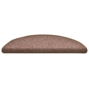 trappemåtter 15 stk. 56x17x3 cm brune halvrunde