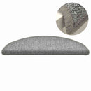trappemåtter 15 stk. 56x17x3 cm lysegrå halvrunde