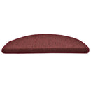 trappemåtter 15 stk. 56x17x3 cm bordeaux halvrund