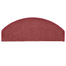 trappemåtter 15 stk. 65 x 24 x 4 cm bordeaux halvrund store