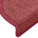 trappemåtter 15 stk. 65 x 24 x 4 cm bordeaux halvrund store