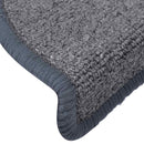 trappemåtter 15 stk. 65 x 24 x 4 cm lysegrå og blå halvrunde store