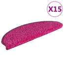 trappemåtter 15 stk. 65x21x4 cm lyserøde halvrunde store
