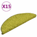 trappemåtter 15 stk. 56x17x3 cm grønne halvrund