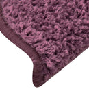 trappemåtter 15 stk. 65 x 21 x 4 cm mørkelilla halvrunde store