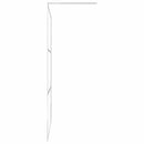 brusevæg med klart ESG-glas 100x195 cm