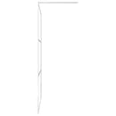 brusevæg med klart ESG-glas 140x195 cm