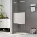 brusevæg med halvt matteret ESG-glas 100x195 cm