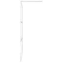 brusevæg med matteret ESG-glas 80x195 cm