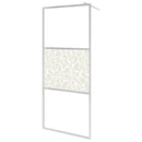 brusevæg ESG-glas med stendesign 90x195 cm