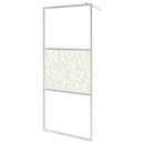 brusevæg ESG-glas med stendesign 100x195 cm