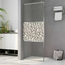 brusevæg ESG-glas med stendesign 100x195 cm