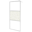 brusevæg ESG-glas med stendesign 115x195 cm