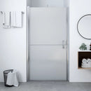 brusedør 91x195 cm matteret hærdet glas