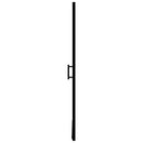 brusedør 100x178 cm matteret hærdet glas sort