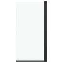 brusekabine 68x130 cm ESG sort