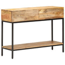 konsolbord 100x35x76 cm massivt mangotræ