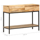 konsolbord 100x35x76 cm massivt mangotræ
