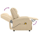 massagestol stof cremefarvet
