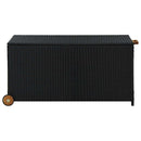 opbevaringskasse til haven 120x65x61 cm polyrattan sort