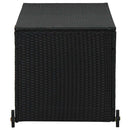 opbevaringskasse til haven 120x65x61 cm polyrattan sort