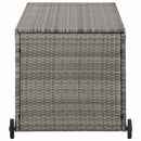 opbevaringskasse til haven 120x65x61 cm polyrattan lysegrå