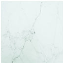bordplade 30x30 cm 6 mm hærdet glas med marmordesign hvid